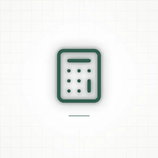 Symbol kalkulačky — rozdelenie mesačného príjmu do kategórií